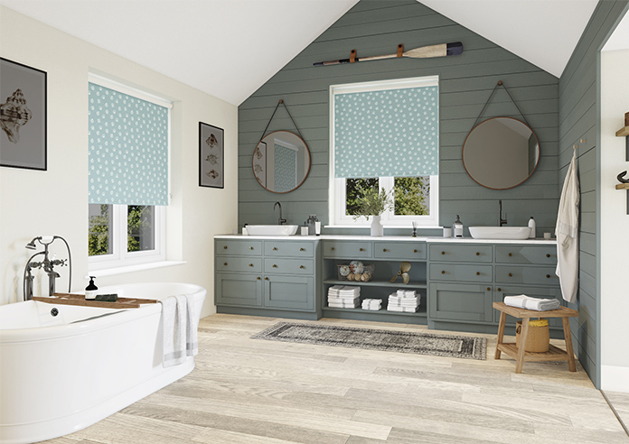 Periwinkle, Aqua - Roller Blind - Image 7